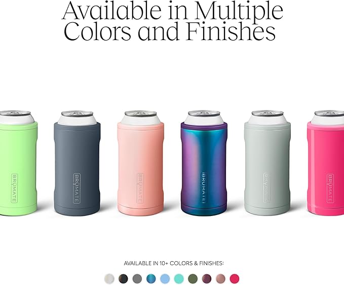 BrüMate Hopsulator Trio 3-in-1 Insulated Can Cooler for 12oz / 16oz Cans + 100% Leak Proof Tumbler with Lid | Insulated for Beer, Soda, and Energy Drinks