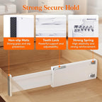Lifewit 5 Pack 4" High Drawer Dividers 34-56cm/13.5-22" Adjustable Drawer Organizer for Clothes/Utensils, Expandable Drawer Separator in Dresser/Kitchen/Bedroom/Office Organization & Storage White