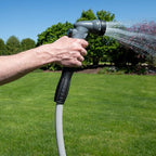 Flexzilla Colors SwivelGrip Garden Hose 5/8 in. x 25 ft., Lightweight All-Weather Water Hose, Durable and Flexible, Leak-Free Connections, Slate Grey