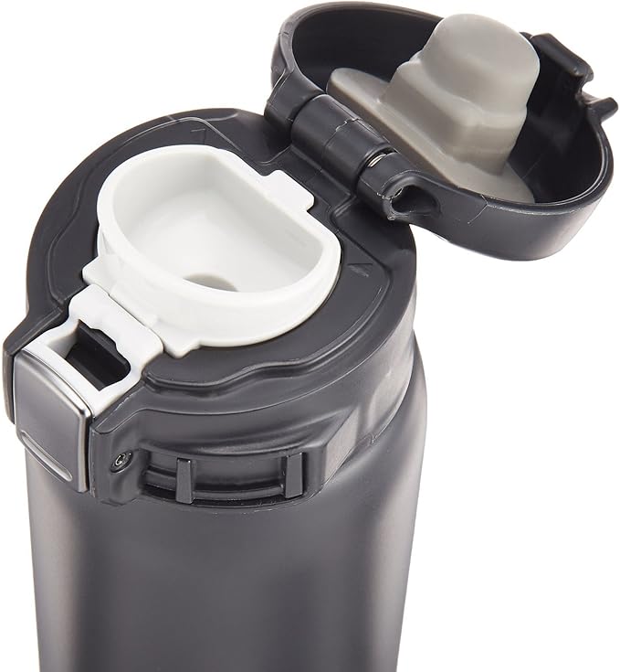 Zojirushi SM-SA36BA Stainless Steel Mug, 12-Ounce, Black