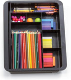 Officemate Recycled Expandable Drawer Tray, 10 3/8 W - 16 W, Black (26372)