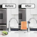Dish Towel Holder - Dish Rag Holder for Kitchen Sink Dish Cloth Rack Adjustable Stainless Convenient Rag Hanger for Faucet