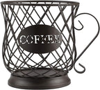 TreeLen Coffee K Cup Holder, K Pod Storage Organizer, Keurig Cup Holder for Countertops, Kcup Holders for 35 K cups – Matte Bronze