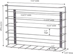 Household Essentials Tall Door Mount Cabinet Organizer, Sturdy Steel Wire Frame, Elegant Nickel Powder Finish, Mounts to Solid Surface, Included Hardware, Great for Tall or Large Items