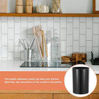 UPKOCH Black Kitchen Utensil Holder Countertop Organizer Compact Storage Tube for Flatware and Cutlery Kitchen Caddy for Utensils