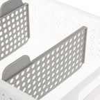 madesmart 2 Tier Bath Organizer,Undersink Storage with Sliding Drawers,for Cleaning Supplies,Pantry,Sponges,Bottles&Kitchen Essentials,Adjustable Dividers&Pull Out Sliding Baskets,Frost,(Pack of 2)