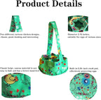 UKJENT Egg Collecting Basket, 7 Pouches Canvas Chicken Egg Gathering Basket, Machine Washable, Hold Different Size Eggs Collection Carrier Bag, Duck Goose Quail Fresh Eggs Collector, Farm & Home Use