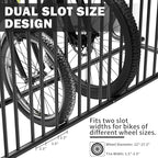 Commercial Grid Bike Rack-59" Length Single & Double Sided 10 Holders Floor Bike Parking Rack Stand, Bicycle Storage Stand for Garage,Store,School,Park Storage & Universities Power Coated Steel