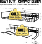 UNITEDPOWER Wall Mounted Power Tool Organizer Holder, Heavy Duty Utility Storage Rack for Battery Powered Hand Tools, Cordless Drill Rack, Workshop, Shed, Garage, Home