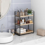 Bathroom Counter Organizer,Bathroom Countertop Organizer,Counter Shelf,Countertop Storage,Organization and Storage,Makeup Shelf,Sink Caddy(Burlywood 3 Tier)