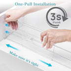 Vtopmart 6 Pack 6" Tall Upgrade Drawer Dividers for Big and Deep Drawer, 12.8"-22.3" Adjustable Expandable Dresser Drawer Organizer, Clear Plastic Separators for Dresser, Baby Supplies, Kitchenware