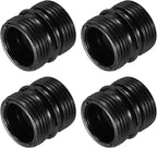 uxcell 4Pcs Metal Rack Connector, 0.87" x 0.98" Wire Shelving Poles Coarse Thread Connector Shelf Holder Connection for Storage Shelf Wire Shelving Unit Replacement Parts, Black