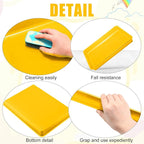 Maitys 15 Pcs Flat Plastic Trays 16.1 x 11.8'' Sensory Storage Paper Tray Stackable Classroom Bins for Office Home Organizer Crafts Supplies(Yellow)