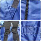 Laundry Bag Backpack, 27” x 34”Sturdy Laundry Bag with Shoulder Straps Drawstring Closure Heavy Duty Foldable Laundry Backpack for College, Travel, Laundromat, Apartment (blue)