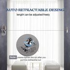 2 Pcs Retractable Clothesline 304 Stainless Steel Durable with Heavy Duty Adjustable Rope Shower Clothes Line for Outdoor and Indoor