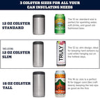 YETI Rambler 12 oz. Colster Slim Can Insulator for the Slim Hard Seltzer Cans, White (NO CAN INSERT)