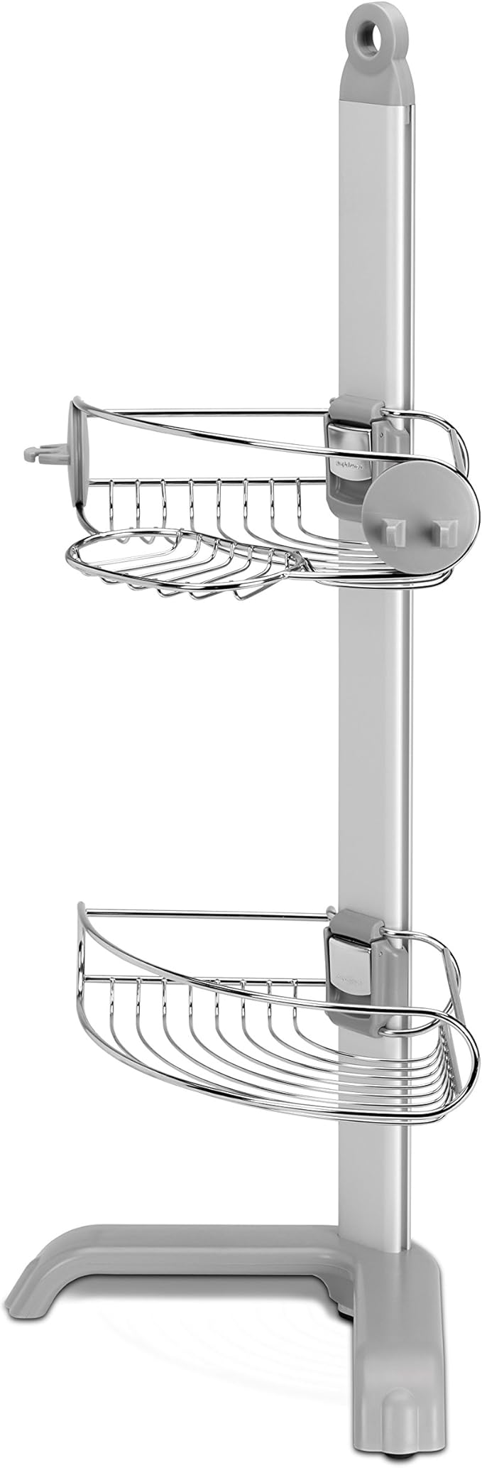 simplehuman Corner Shower Caddy, Stainless Steel and Anodized Aluminum
