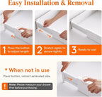 Lifewit 16 Pack 4" High Drawer Dividers 28-43.5cm/11-17" Adjustable Drawer Organizer for Clothes/Utensils, Expandable Drawer Separator in Dresser/Kitchen/Bedroom/Office Organization & Storage White