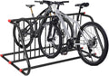 Commercial Grid Bike Rack for 10 Bikes - Heavy Duty Metal Bike Stand Floor, 51.8 LBS Q235 Steel Outdoor Bicycle Parking Rack for Garage, Retail, School, Backyard, Bike Shop (Double Side)