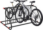 Commercial Grid Bike Rack for 10 Bikes - Heavy Duty Metal Bike Stand Floor, 51.8 LBS Q235 Steel Outdoor Bicycle Parking Rack for Garage, Retail, School, Backyard, Bike Shop (Double Side)