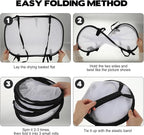 2 Pcs Flat Over The Door Folding Drying Rack, 3 Tier Black Large Laundry Hanging Dryer Sweater Drying Rack Mesh Clothes Hanging Fold Flat Dry Hanger for Small Spaces, Apartments, Dorms, Bathrooms