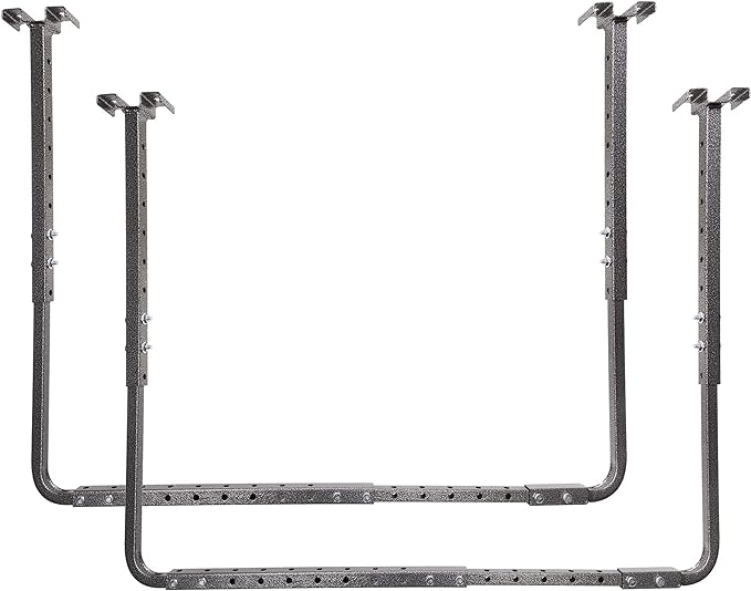 HyLoft 80844-10 34 in. x 26 in. Adjustable Garage Ceiling Mount Storage Rack Kit - Hammertone