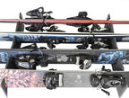 TRAPSKI Lowpro Series Ski and Snowboard Rack Inserts for Rooftop Cargo Box Marine Grade HDPE Plastic | Premium Strap Included | 3 Year Warranty | Made in the USA (LOWPRO4-L)
