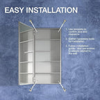 Kohler 81146-DA1 Maxstow Frameless Surface Mount Bathroom Medicine Cabinet, 30 in. W x 24 in. H, Dark Anodized Aluminum