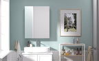 26x20 inch Bathroom Wall Cabinet, Saver Storage Cabinet, Medicine Cabinet with 1 Door and Adjustable Shelves, Grey（Assembly Required）