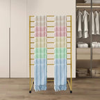 Scarf Display Stand, 10 Tier Metal Scarf Holder Organizer Freestanding Display Scarf Stand for Commercial Clothing Retail Store Towel Rack Ties Belt Pants Hanging Rack