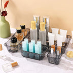 14 Pcs Clear Drawer Organizer, Adjustable Drawer Storage Box, 3-Size Desk Drawer Organizer, Acrylic Storage Bins for Makeup, Kitchen Utensils, Bedroom Dressers Tool Organizer for Gadgets, Black