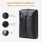 Vacuum Bags for Travel, IP67 Reusable Vacuum Seal Bags for Clothing with Electric Pump, Vacuum Seal Packing cube for Suitcases, Backpack & Travel (1PC+Pump)