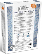 Dr. Killigan Premium Clothing Moth Traps with Pheromones Prime | Non-Toxic Clothes Moth Trap with Lure for Closets | Moth Killer Treatment & Prevention (6, White)