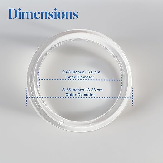 Clear Plastic Retail Scarf Rings - Round Fine Garment Hangers - 2.58" ID - 3.25" OD - 500 Pack