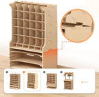 Paint Rack Organizer for 30 Bottles, Craft Supplies Storage, MDF Material, Tools Storage Suitable for Tamiya Paints, Miniature Model Paint Set GK9