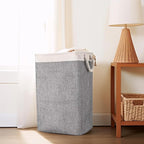 Large Collapsible Laundry Basket Hamper with Easy Carry Handle 65L, 5 in 1 Freestanding Clothes Hamper for Laundry, with Laundry Bags, Absorbing film, Storage Bin, Hanging Underwear Organizer
