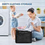 OTraki 20x24 inch Wet Bag for Swimsuit 2pcs Large Gym Wet Bag with Handle & Zipper Wet Clothes Organizing Machine Washable Waterproof Wet Dry Bag for Travel Drying Do Not Exceed 176℉ Black