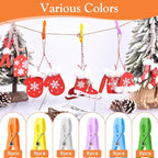 Senbowe 48 Pack Colorful Plastic Clothespins,Heavy Duty Clothes Pins Clips with Springs,Non-Slip Clips for Hanging Clothes,Towels,Crafts,Picture Clips Food Package Clips,Air-Drying Clothing Pin Set