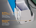 Bostitch Office Konnect Desk Organizer and Charging Station, 2 USB Ports, 2 Plugs, Charges Phones Tablets, Pencil Cup, 4-Piece Design, White