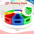 360 Degree Rotating Kids Desk Organizer, Colorful Art Supply Storage and Organization with 8 Removable Compartments, 12" Durable ABS Material for Classroom & Home Use – Perfect Teacher and Child Gift