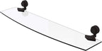 Allied Brass 433G/24-ORB 433 G Venus Collection Inch Groovy Accents Glass Shelf, 24-Inch by 5-Inch, Oil Rubbed Bronze
