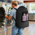 Lifewit Laundry Bag, Extra Large Laundry Backpack with Shoulder Straps and Mesh Pocket for Laundromat, Heavy Duty Laundry Bag Backpack for Dirty Clothes for College Dorm/Travel/Apartment, 90L, Black