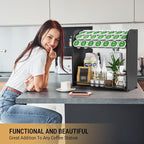 K Cup Pod Holder for Countertop – Pod Organizer & Coffee Bar Accessory for Home or Office, Easy to Assemble (Black)
