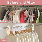 Baby Closet Dividers, Durable Plastic Baby Clothes Organizer for Nursery Closet, Double-Sided Dividers for Newborn to Toddler, Clothes Organizer by Size & Age (8-Pack)