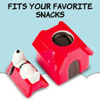 Silver Buffalo Peanuts Sculpted Ceramic Cookie Jar Featuring Snoopy and Snoopy’s House, 5.25” x 5” x 7.75”