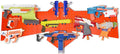 Skywin Wooden Pegboard for Nerf Gun Storage, Nerf Gun Wall Mount Eagle Shape, Compatible with All Blasters, Rack for Wall Organization - Birthday Gift for Kids (Orange)