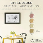 TRIPAR Augusta 4 Tier Vertical Black Plate Rack for Collectible Plates, Plaques, Dishes, & China