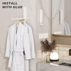 Over The Door Collapsible Drying Rack - Portable & Foldable, Indoor Small Hanging Clothes Drying Rack, White 2 Pack