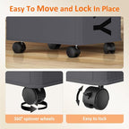 2 Pack Laundry Basket with Wheels, 90L Rolling Laundry Hamper with Wheels, Large Clothes Hamper on Wheel with Removable Mesh Bag for Bedroom, Dorm
