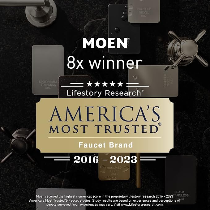 Moen Retreat Collection Brushed Nickel Bathroom Hand Towel Ring with Wall Mount Hardware, DN8386BN (Pack of 2)